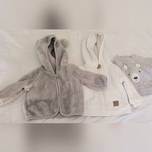 2 Carter's And 1 Unbranded ( Missing Inner-tag) Jacket Size 3-6 Months